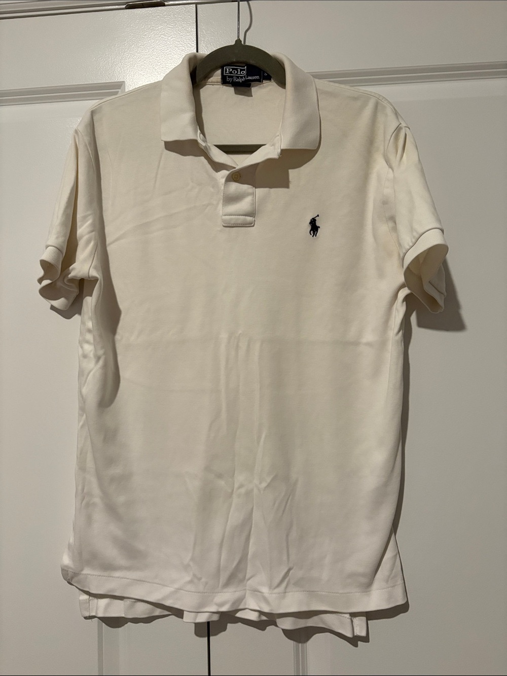 Polo by Ralph Lauren Cream Polo with Navy Pony